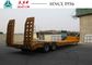 Heavy Duty 16 Wheeler Low Bed Trailer High Roadability For Construction