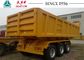 27 CBM 3 Axles Heavy Duty Tipper Trailer For Kenya Container Transport