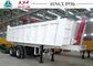Square Shaped Semi Tipper Trailer 20-30 CBM Steel Frame With Long Life Span