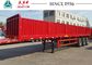 SUNSKY 3 Axle 40ft Flatbed Trailer 40T Payload With Drop Side Wall
