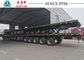 70 Tons Airbag Suspension 5 Axle Flatbed Trailer For Heavy Cargo