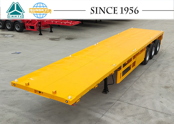 FLAT DECK TRAILER 20ft Flatbed Trailer 3 Axle Flatbed Trailer For Sale