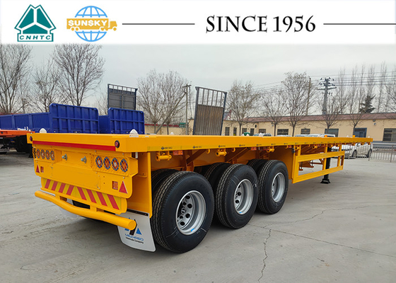 FLAT DECK TRAILER 20ft Flatbed Trailer 3 Axle Flatbed Trailer For Sale
