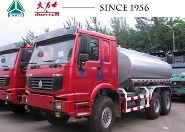 HOWO 6*4 Tank Truck LHD/ RHD ST16 Rear Axles For Transporting Fuel / Water