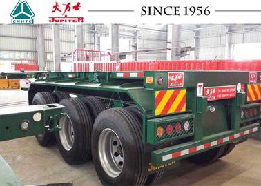 Heavy Duty 20 FT 3 Axle Skeletal Container Trailer With High Transport Efficiency